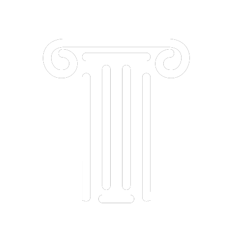A white pillar as an icon